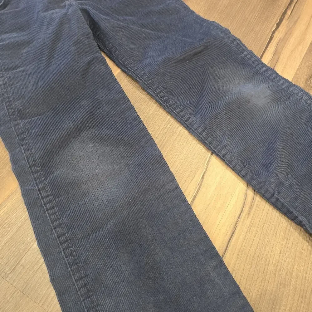 Vintage Wrangler Kids Girls Boys Navy Blue Corduroy Jeans Pants‎ Size 6X